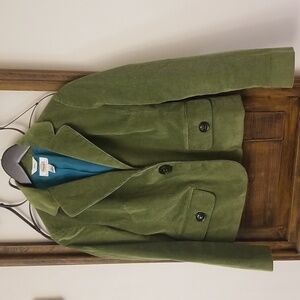 SHE'S SO CLASSY❣️Talbots green corduroy blazer. Size 2 petite